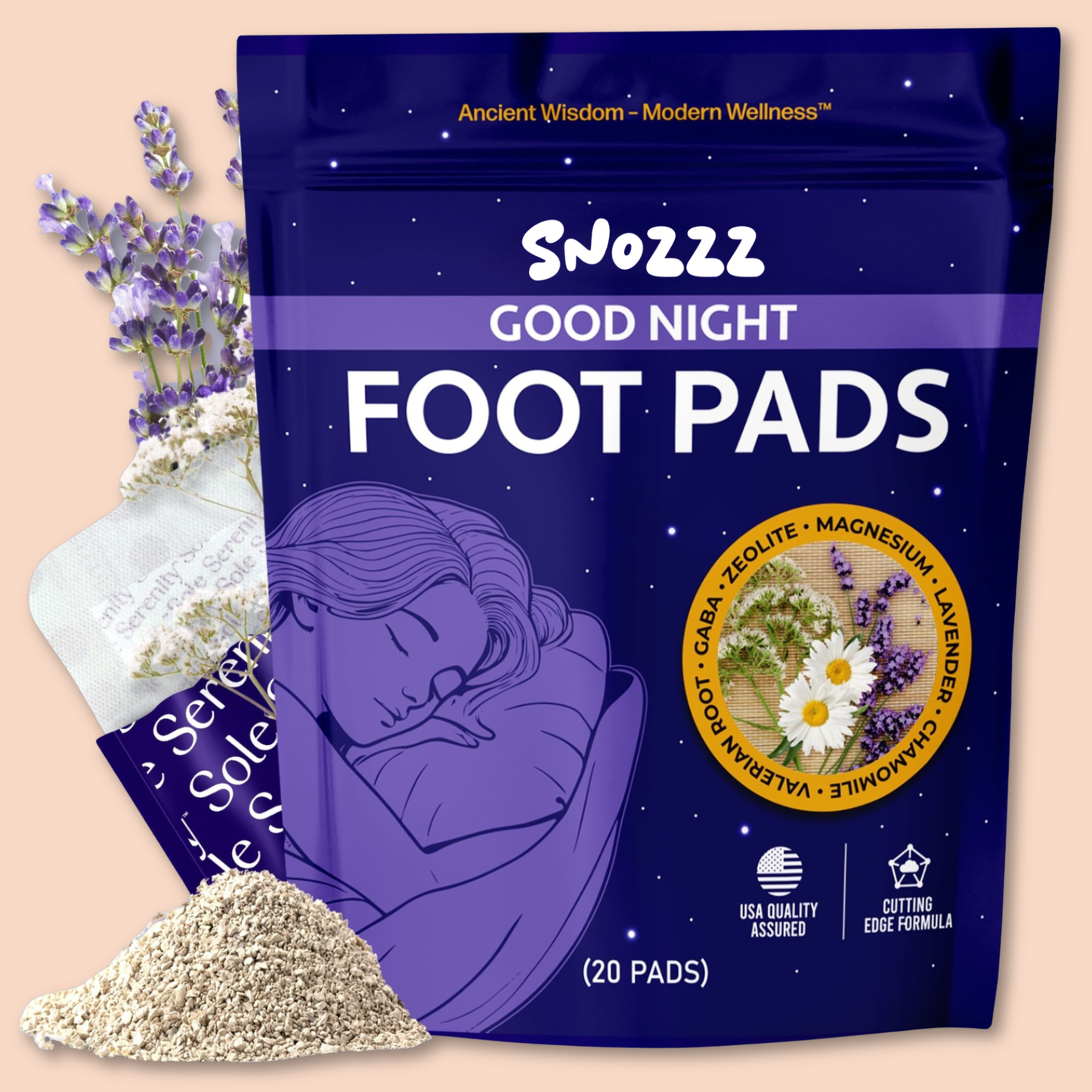 snooz® - Good Night Sleep Detox Foot Pads